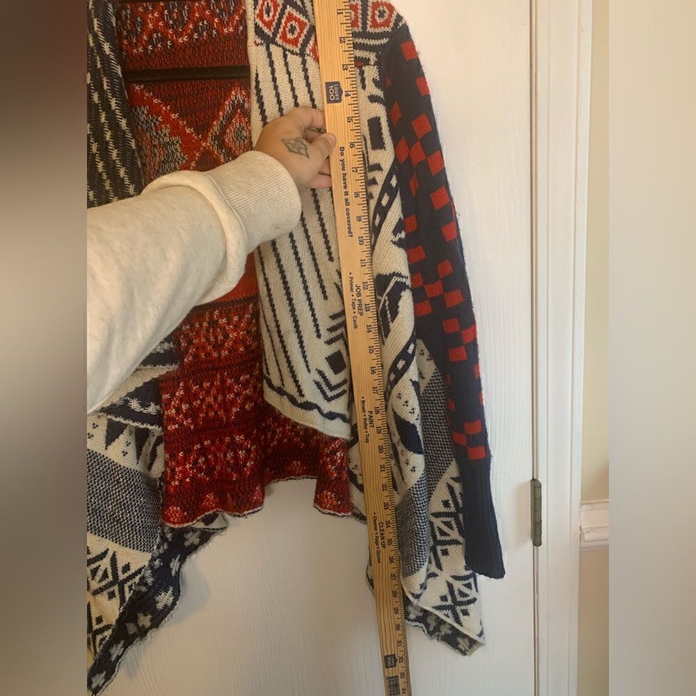 Double Zero Aztec print cardigan size M - Picture 12 of 12